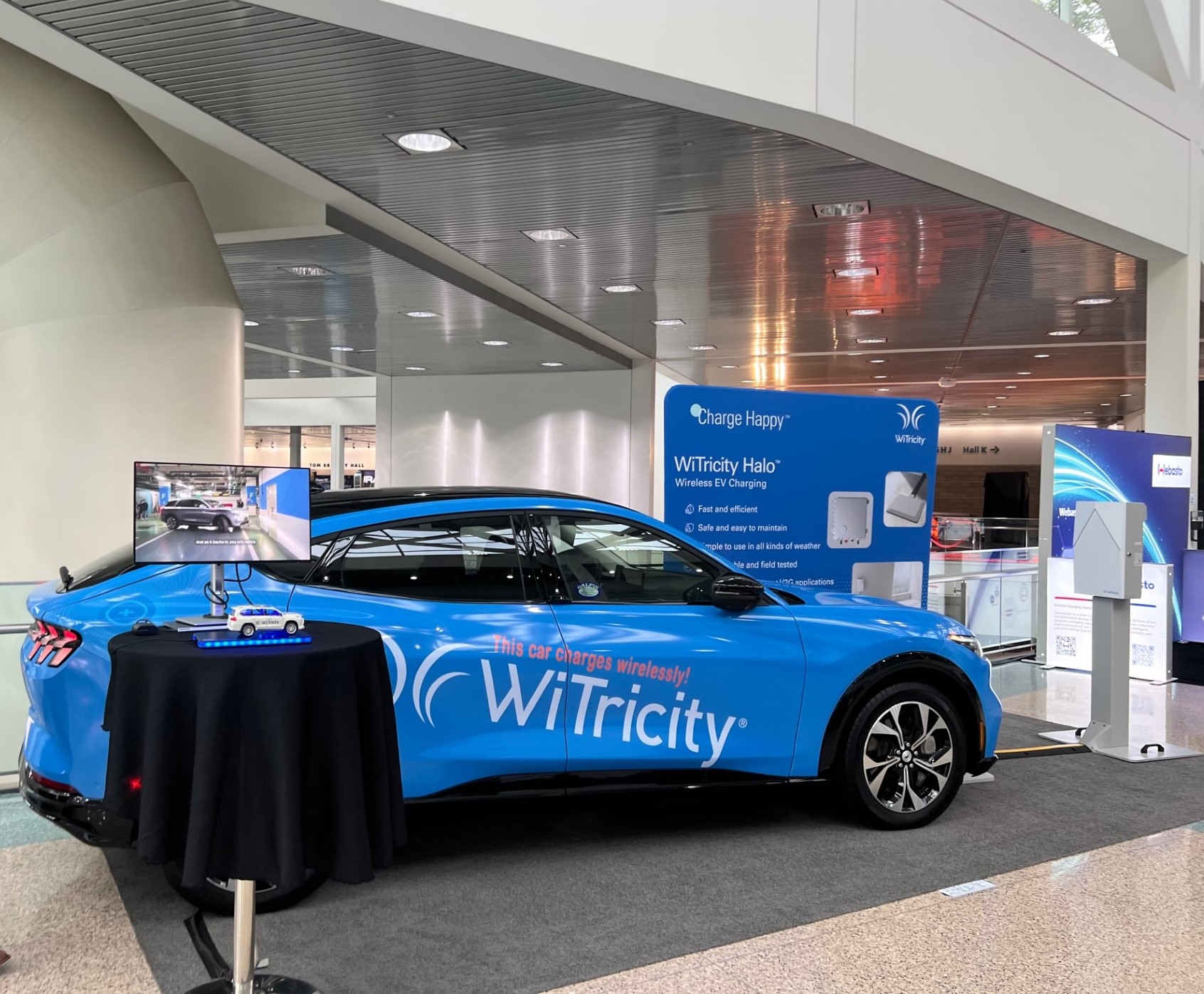 WiTricity’s wireless EV charging technology was on show at AutoMobility LA on 16 November. Photo: WiTricity WiTricity’s wireless EV charging technology was on show at AutoMobility LA on 16 November. Photo: WiTricity