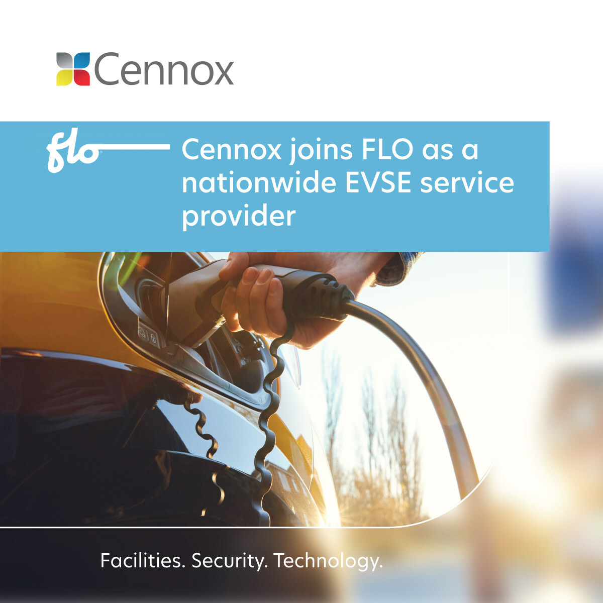 Cennox has joined Flo as a nationwide EVSE service provider Cennox has joined Flo as a nationwide EVSE service provider